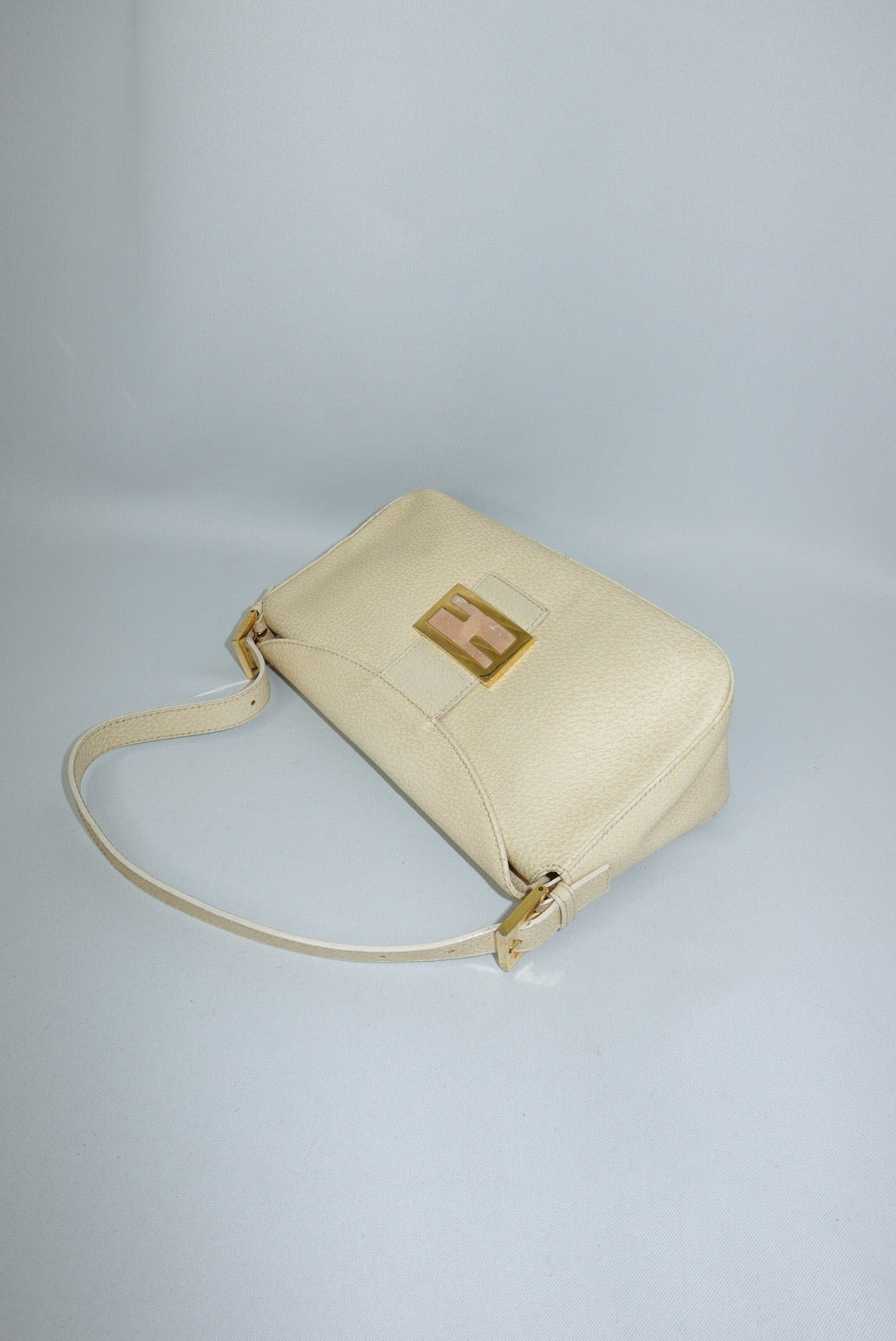 Fendi Butter Yellow Leather Vintage Baguette