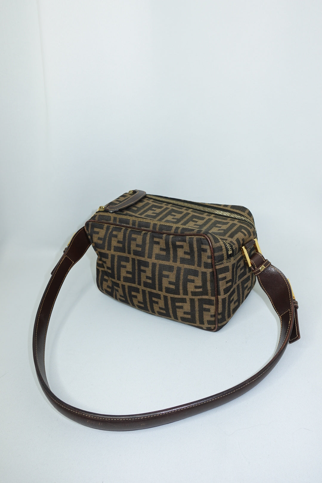 Fendi Monogram FF Zucca Messenger Bag