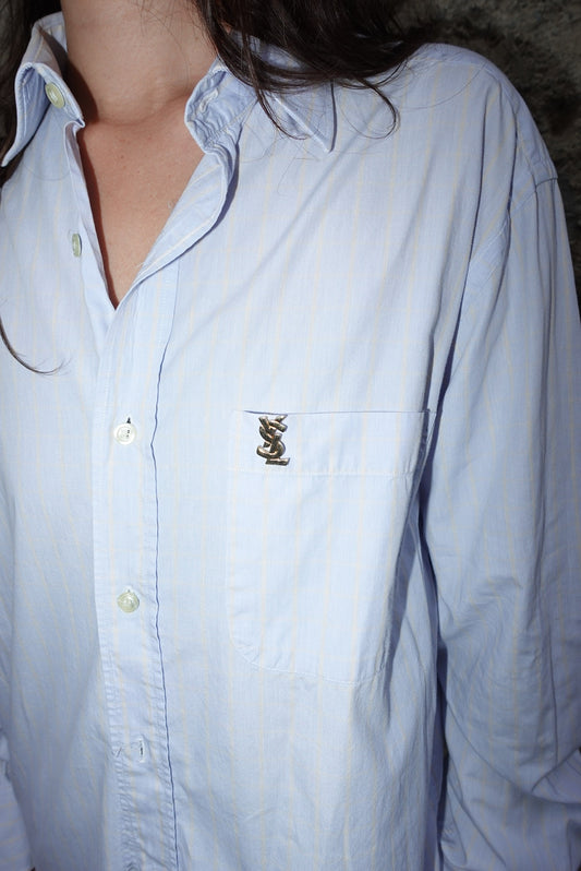 141. Yves Saint Laurent Vintage Logo Brooch