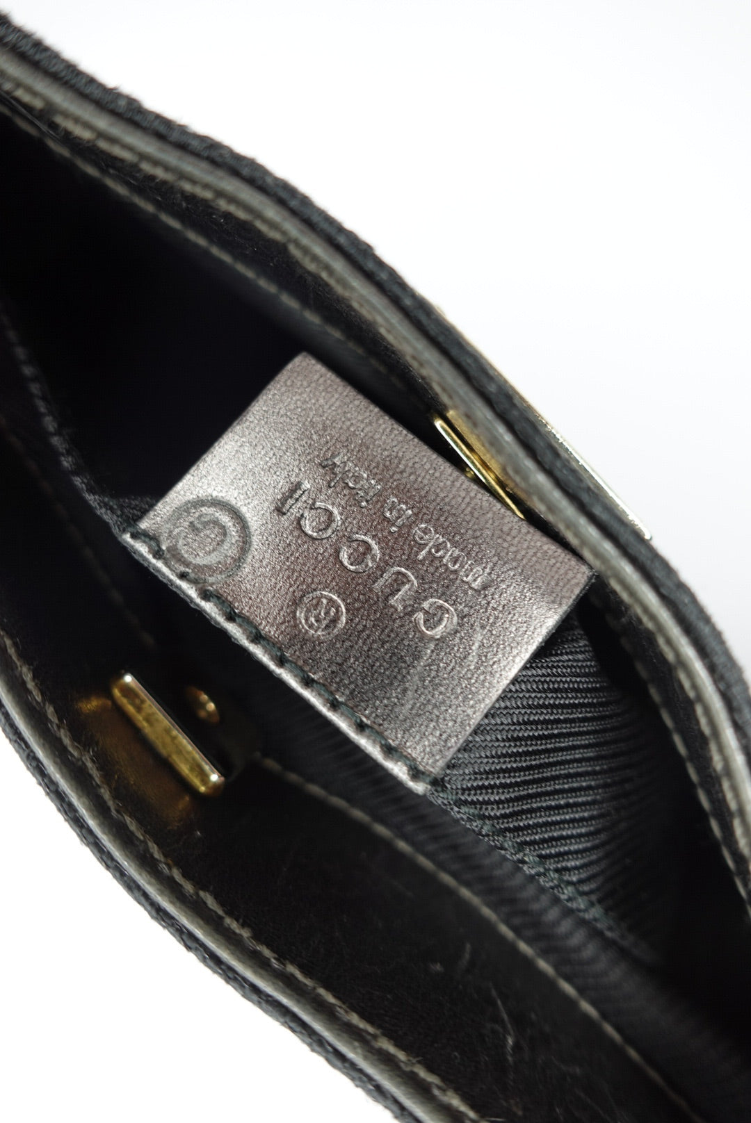 043. Gucci Black GG Canvas Mini tote Bag Tom Ford Era