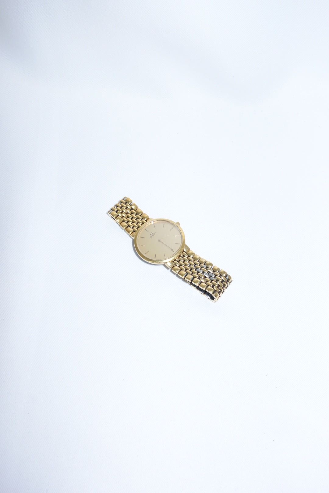 Omega Round De Ville Medium Vintage Gold Toned Watch