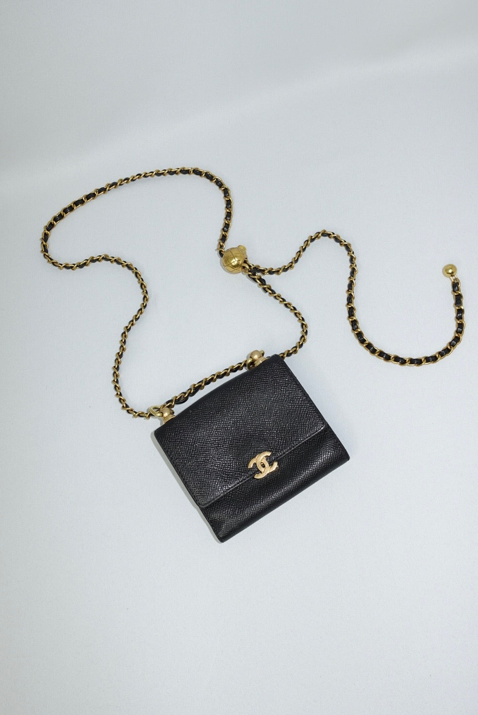 006. Re-Worked Chanel Vintage Black Small W.O.C.