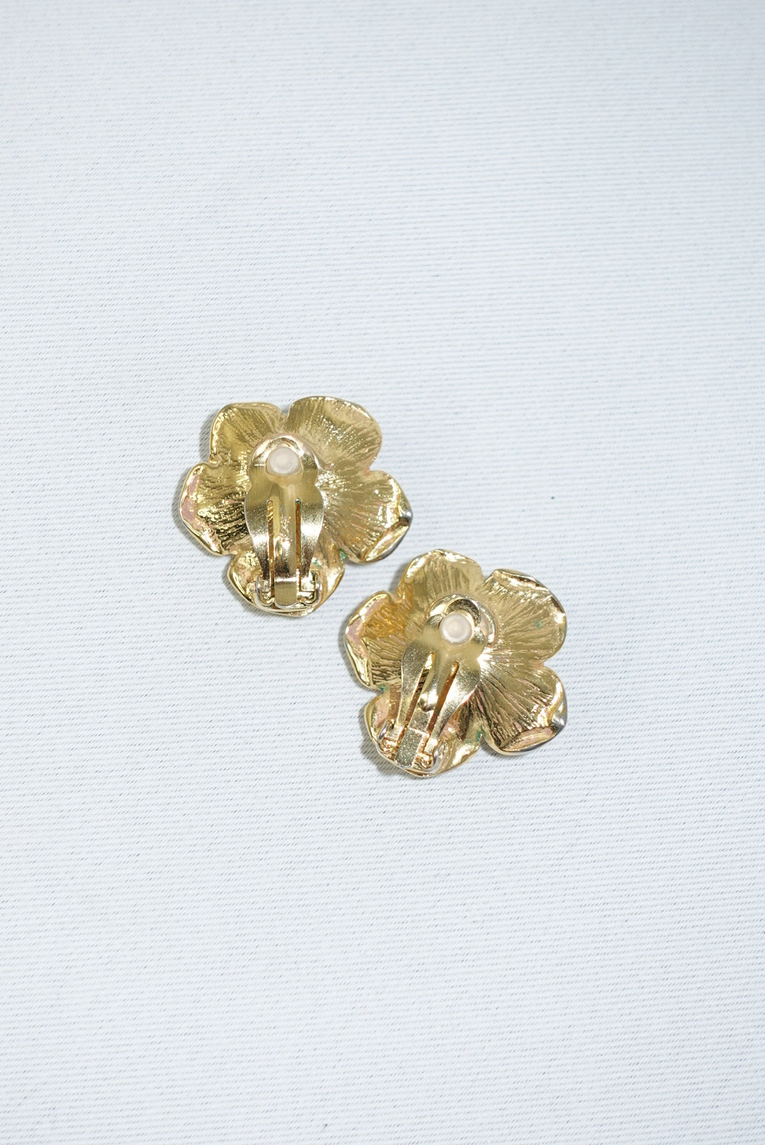 Yves Saint Laurent Clip Vintage Rose Earrings