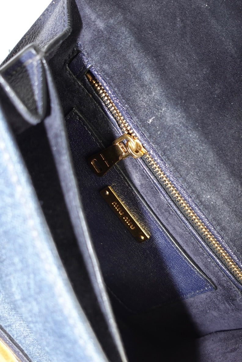 Miu Miu Denim Crossbody Bag