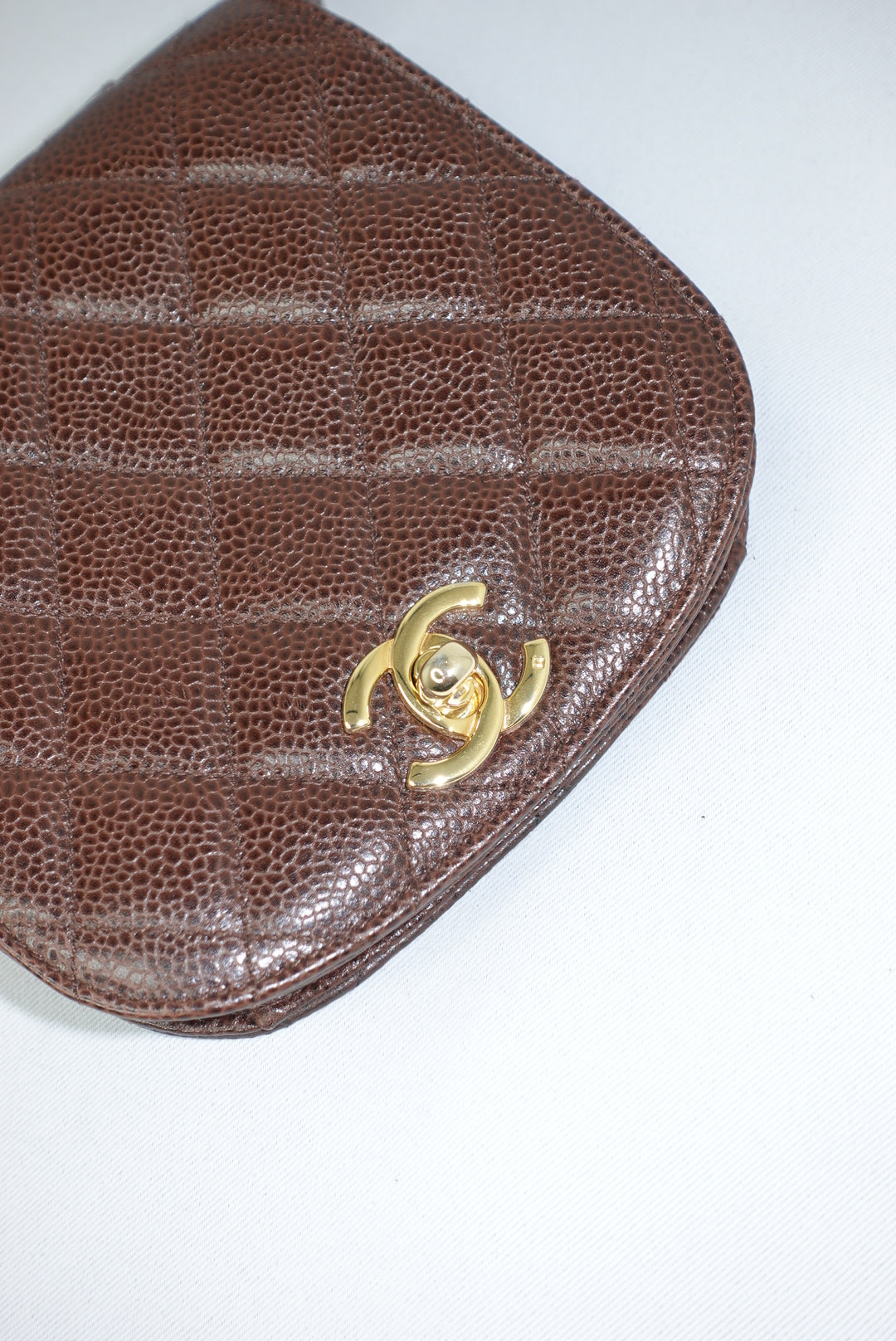 Chanel Vintage Chocolate Brown Timeless Belt Bag