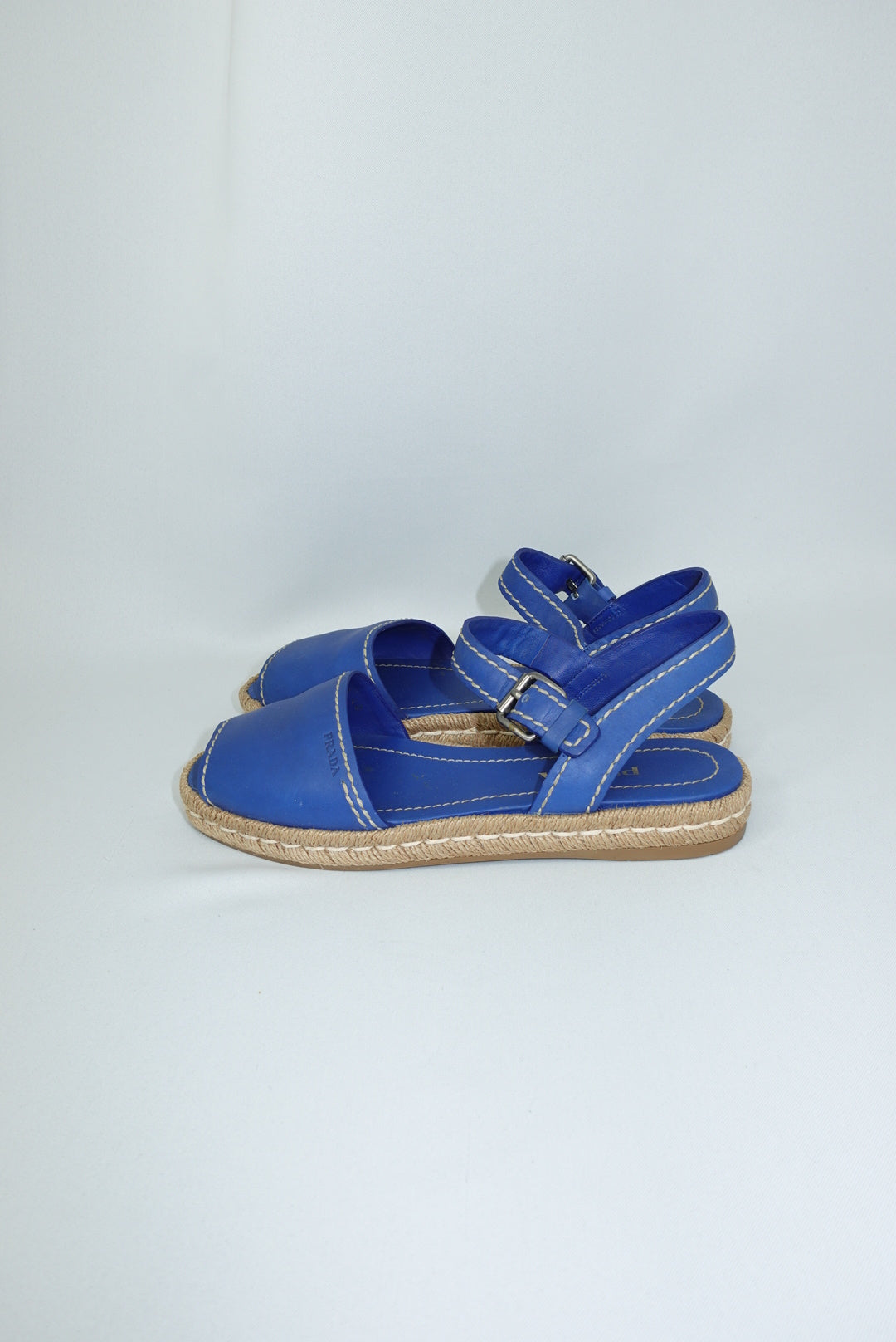 Prada Cobalt Blue Espardilles 40