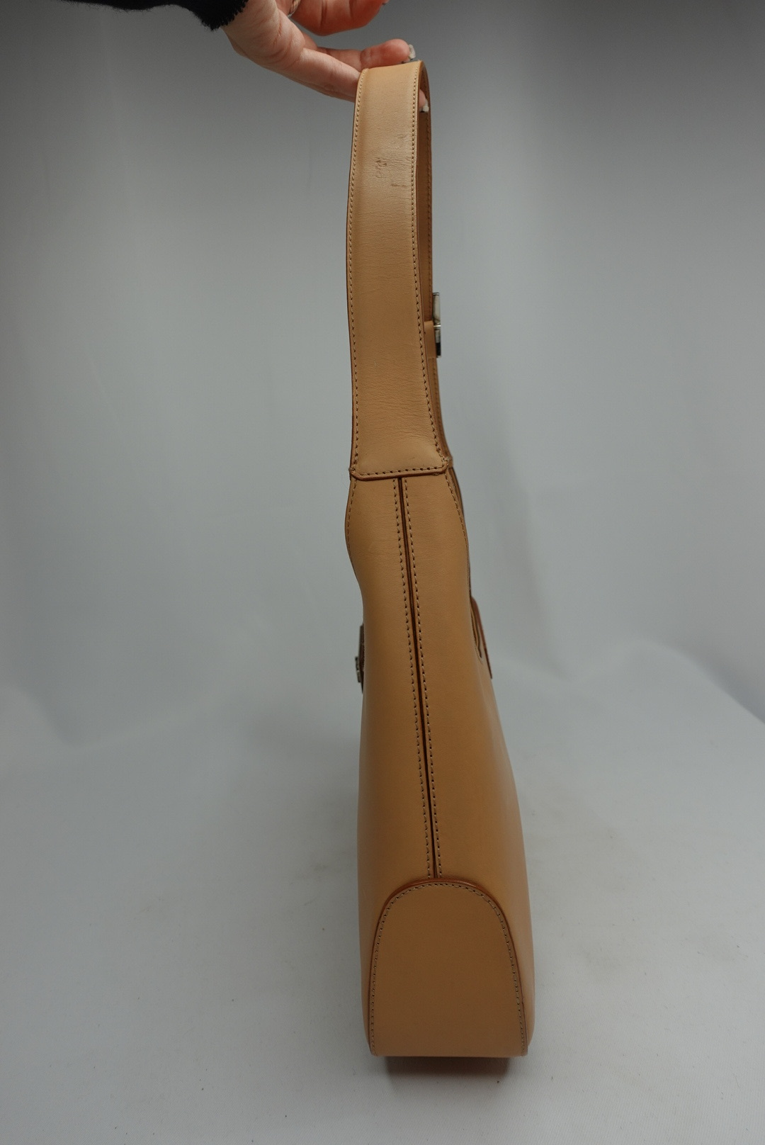 024. Ferragamo Beige Hobo Bag