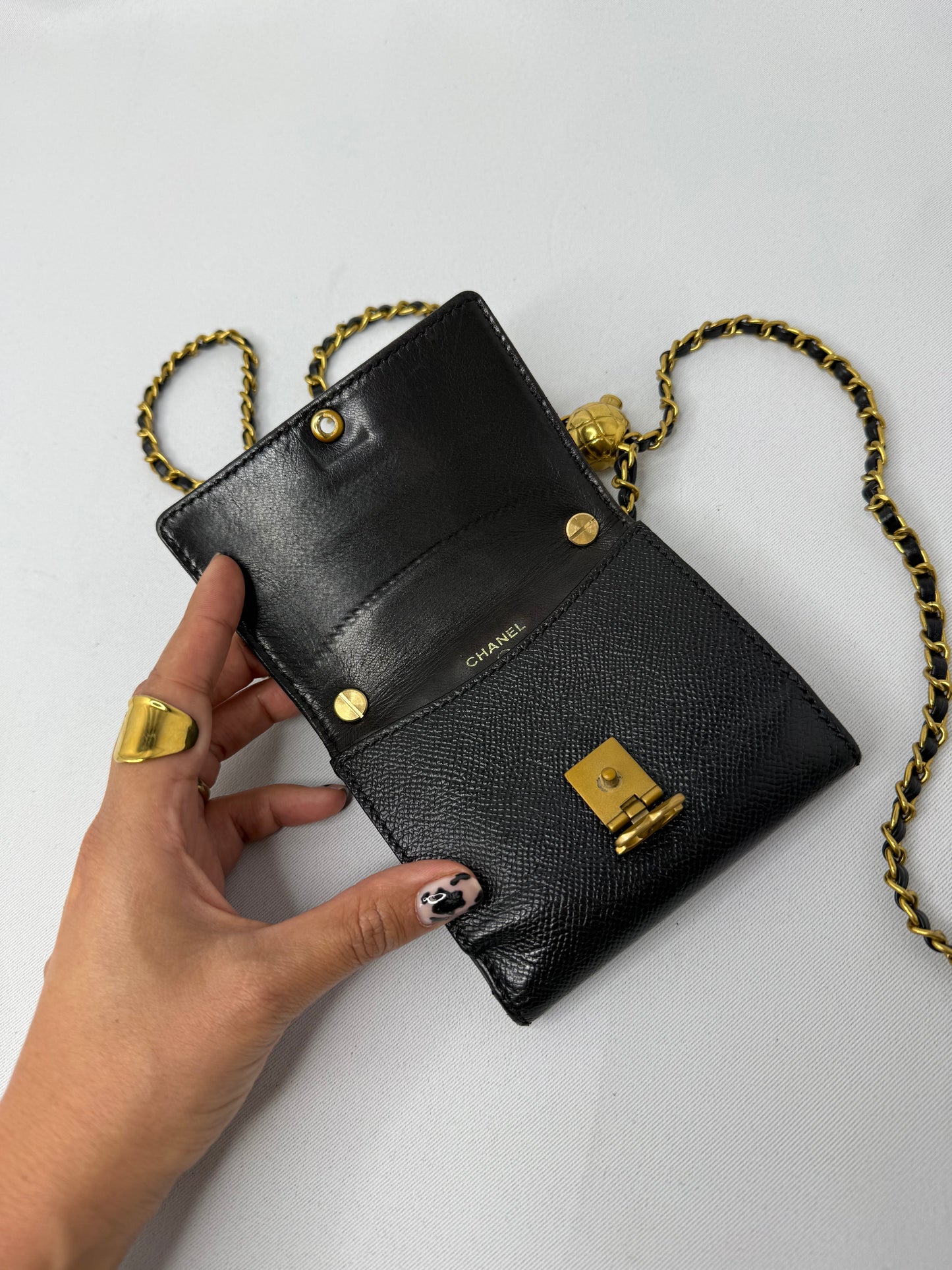 006. Re-Worked Chanel Vintage Black Small W.O.C.