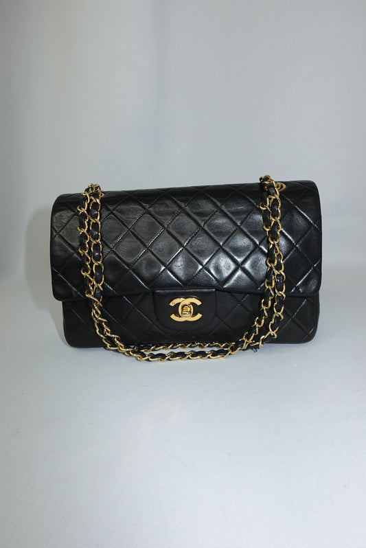 Chanel Vintage Timeless Classic 25 Double Flap Black