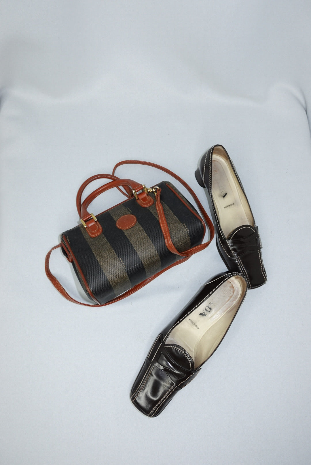 028. Fendi S.A.S Vintage Mini Bauletto