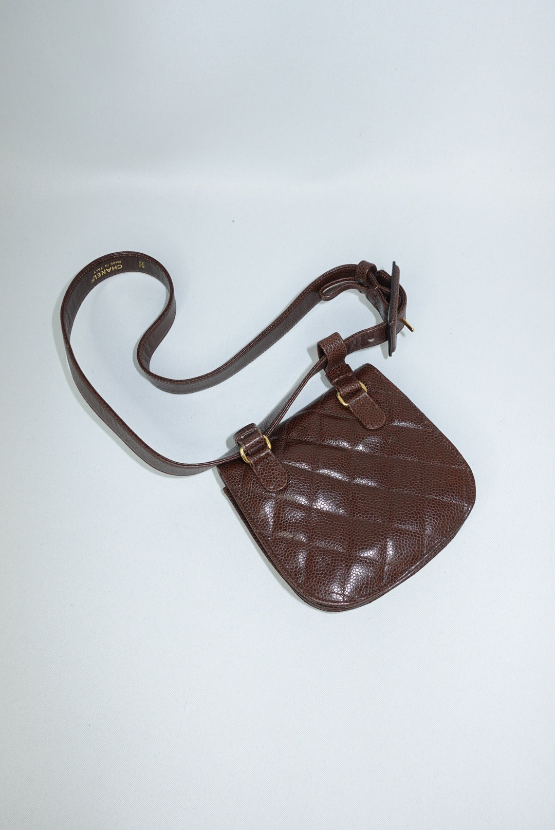 Chanel Vintage Chocolate Brown Timeless Belt Bag