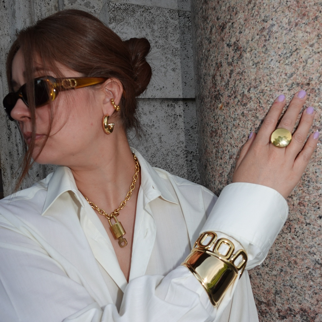 Adjustable Arm Cuffs in Stainless Steel