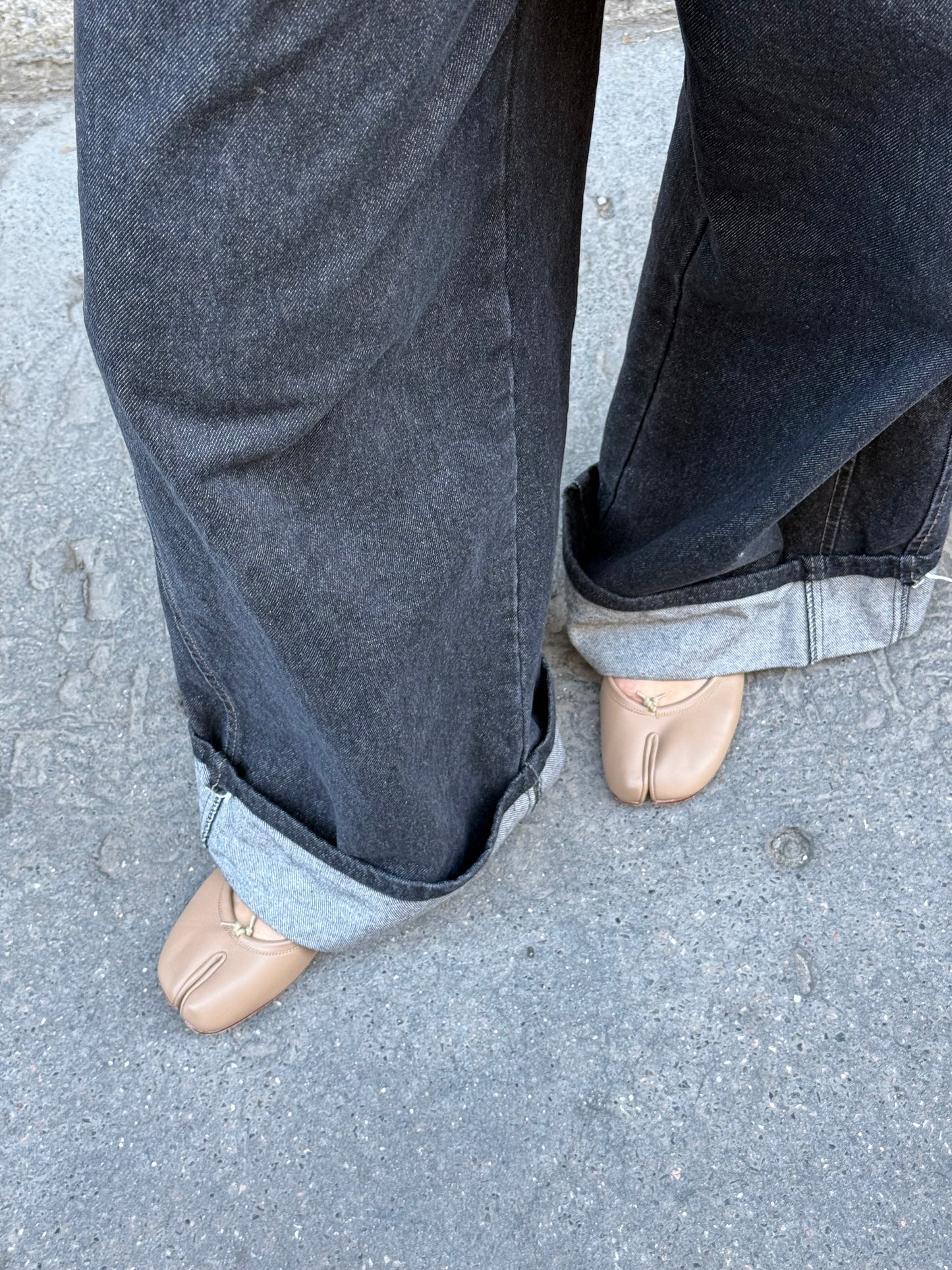 Margiela Tabi Ballet Flats Hazelnut