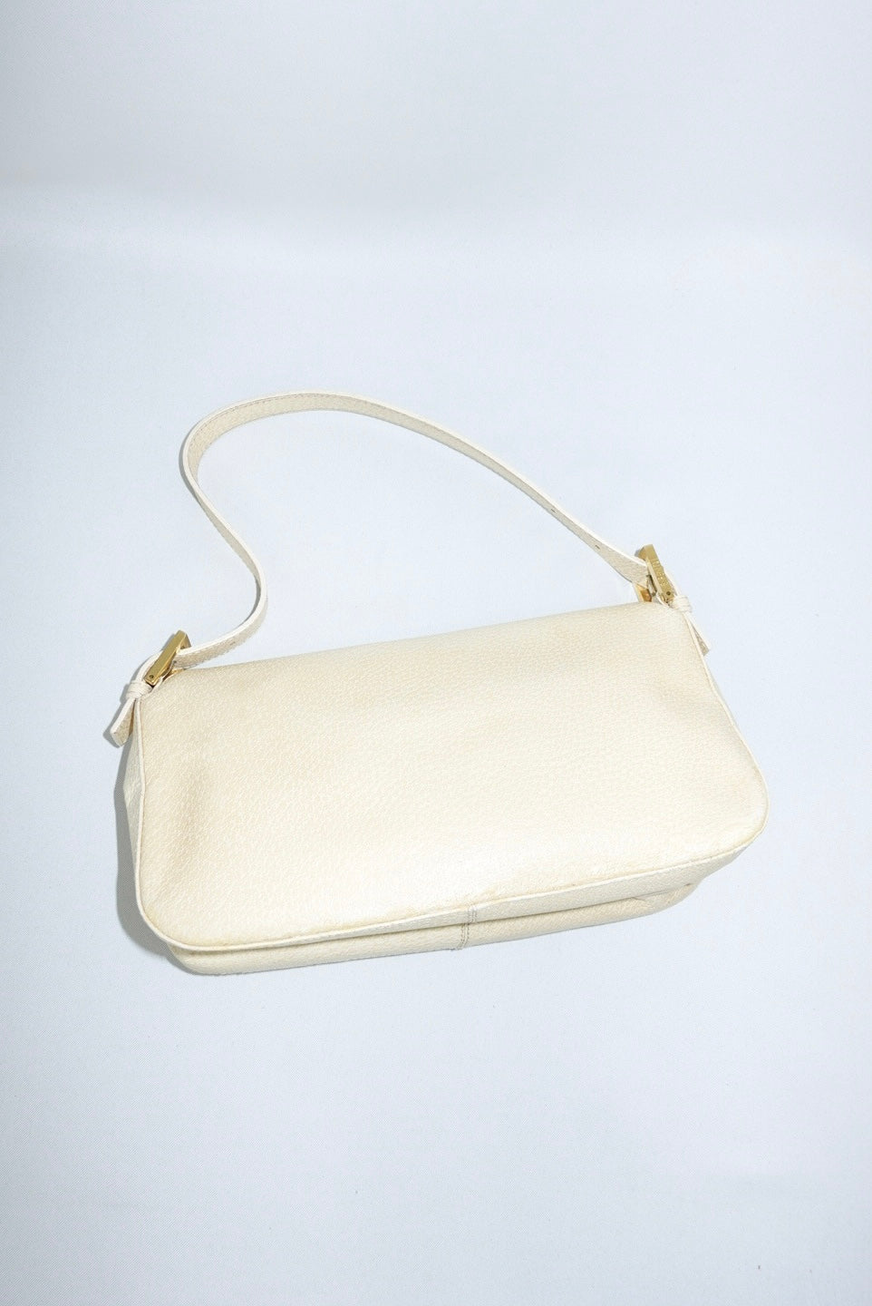 Fendi Butter Yellow Leather Vintage Baguette