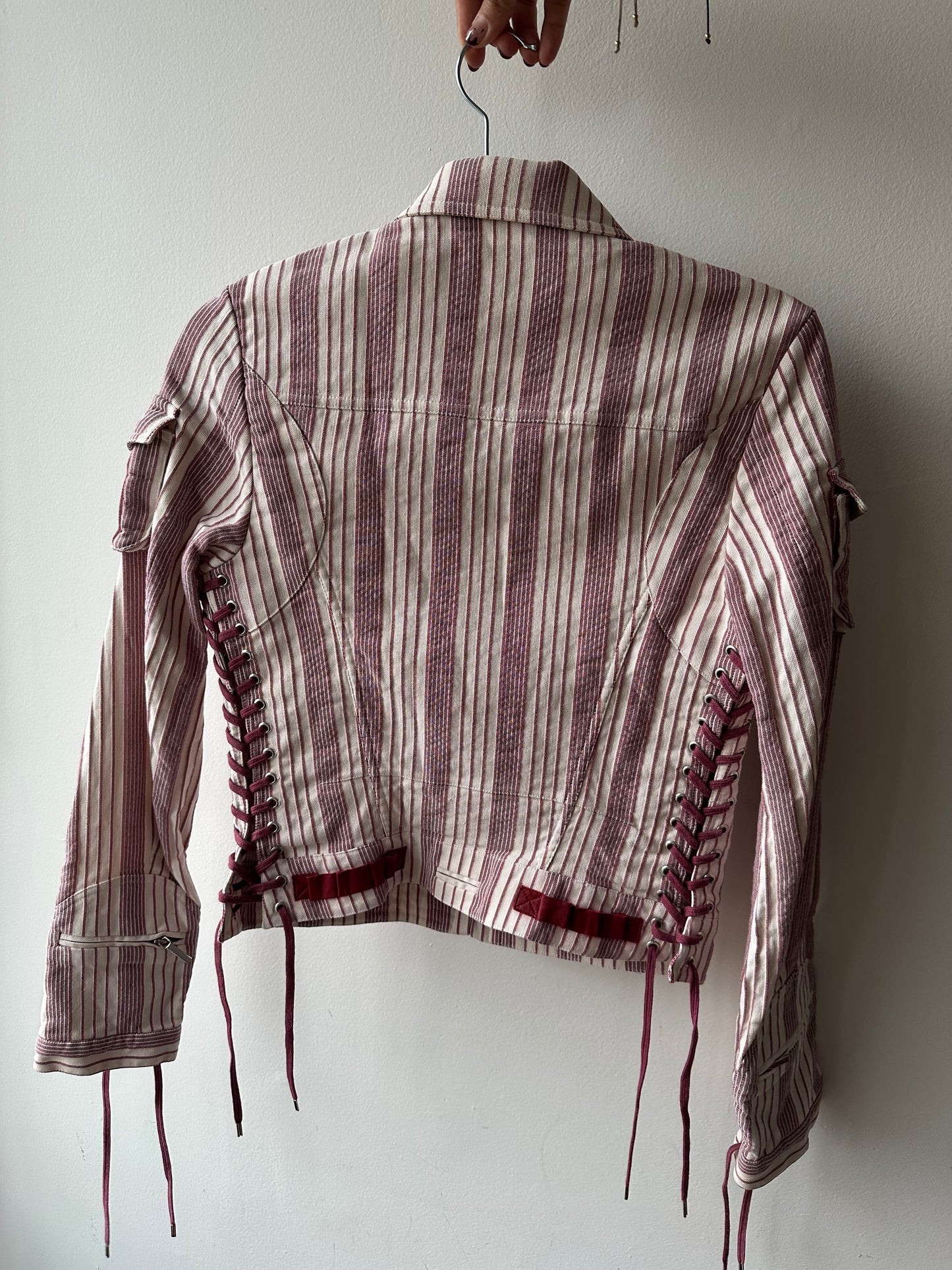 067. Christian Dior Striped Vintage Jacket