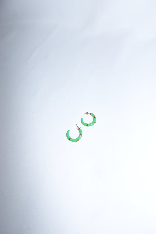 Hoop Colored Earrings in Stainless Steel