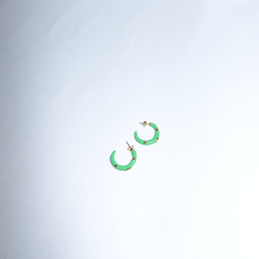 Hoop Colored Earrings in Stainless Steel