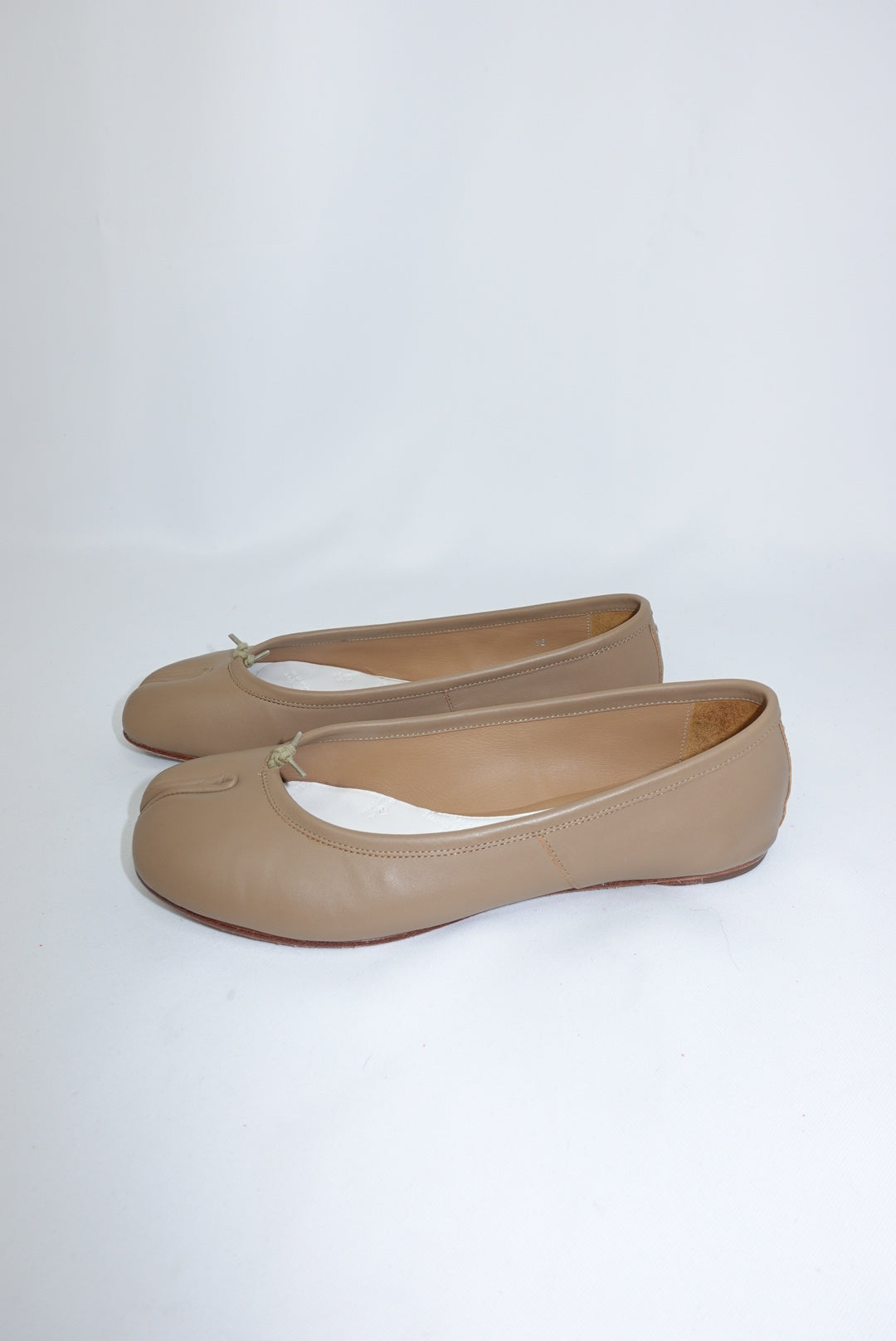Margiela Tabi Ballet Flats Hazelnut