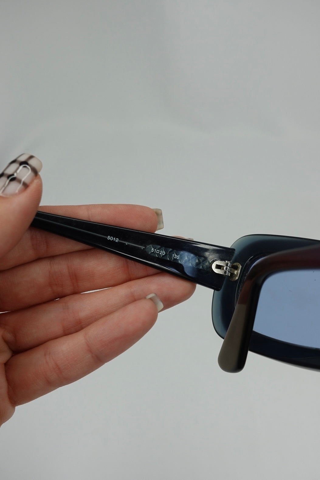 137. Chanel 2000s Gradient Blue Navy Sunglasses