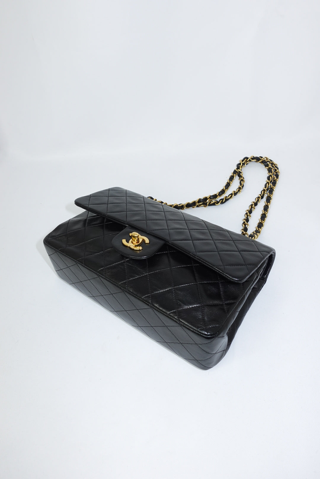 Chanel Vintage Timeless Classic 25 Double Flap Black