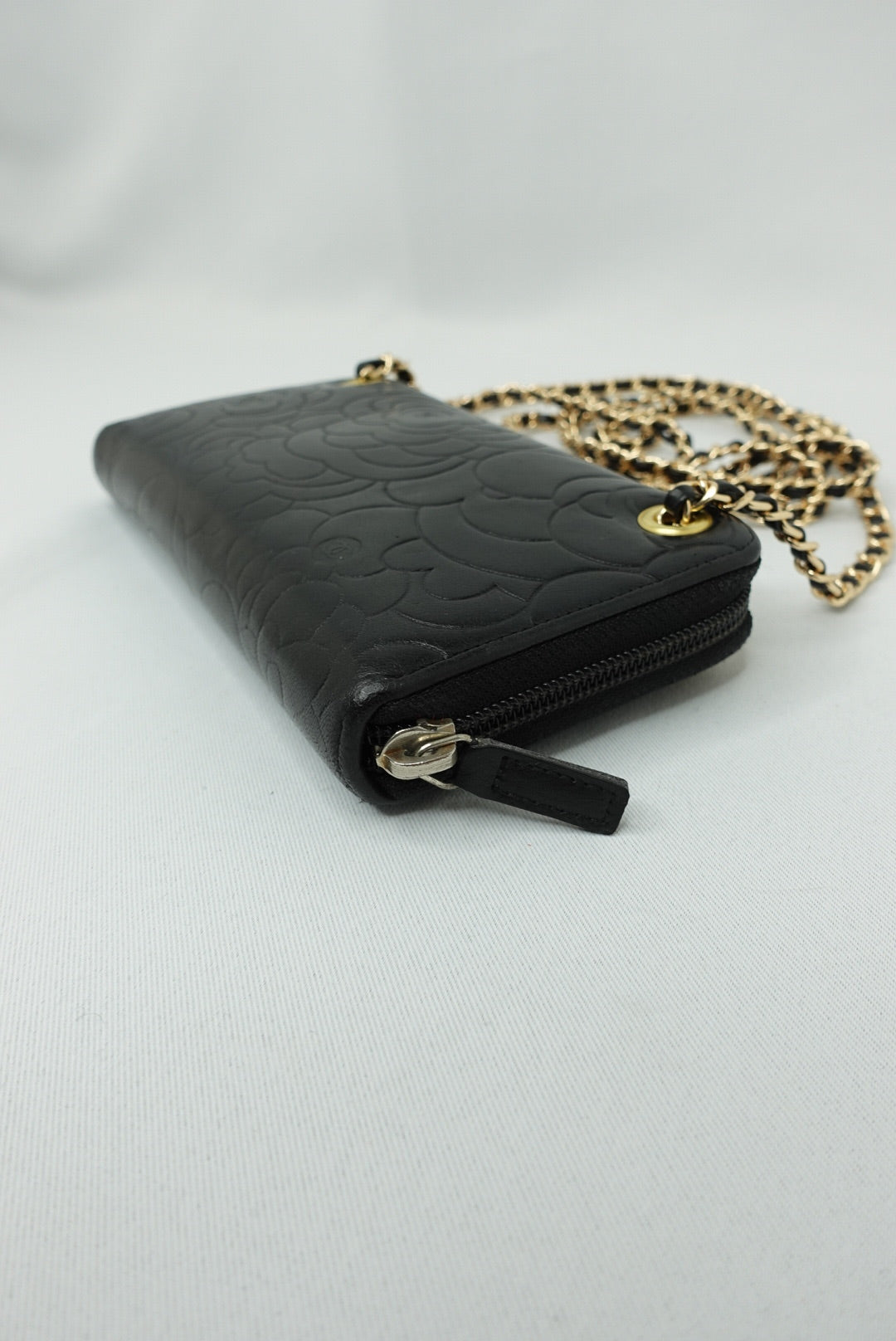 Chanel Re-Worked zip W.O.C. Camelia Limited Edition