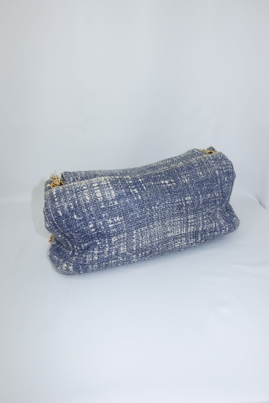 Prada Light Blue Tweed Vintage Bag