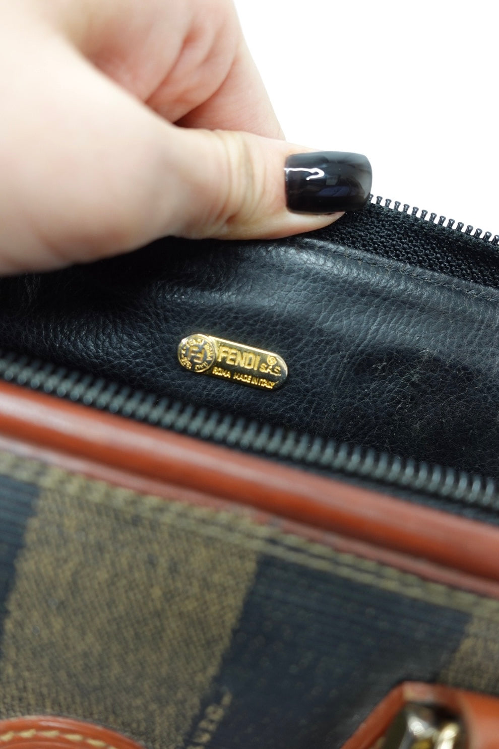 028. Fendi S.A.S Vintage Mini Bauletto