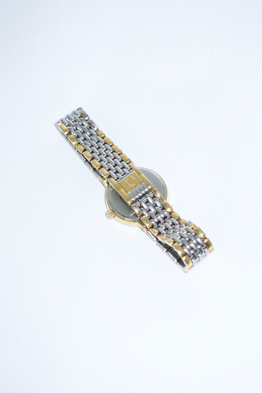 Omega Round Small De Ville Vintage Gold and Silver Watch