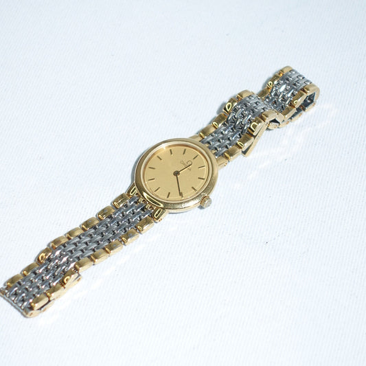 Omega De Ville Round Small Gold & Silver Watch
