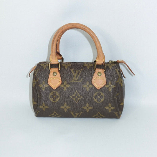 Louis Vuitton Nano Speedy Mini Bag in Monogram Canvas & Leather