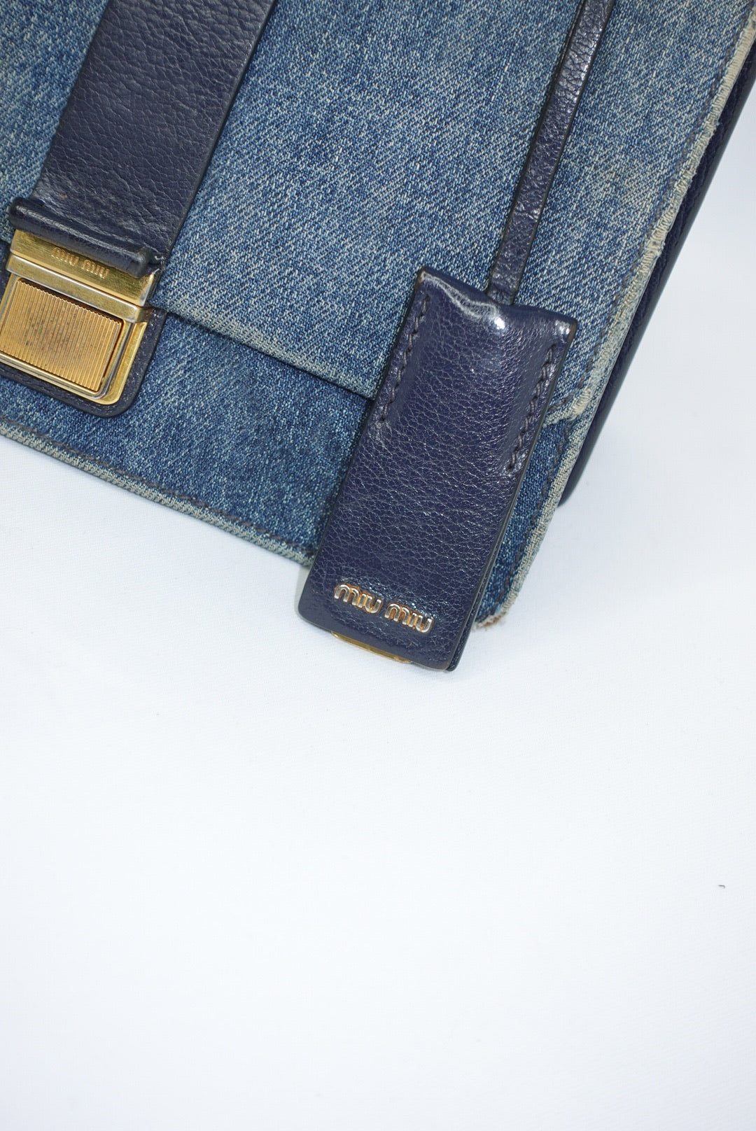 Miu Miu Denim Crossbody Bag