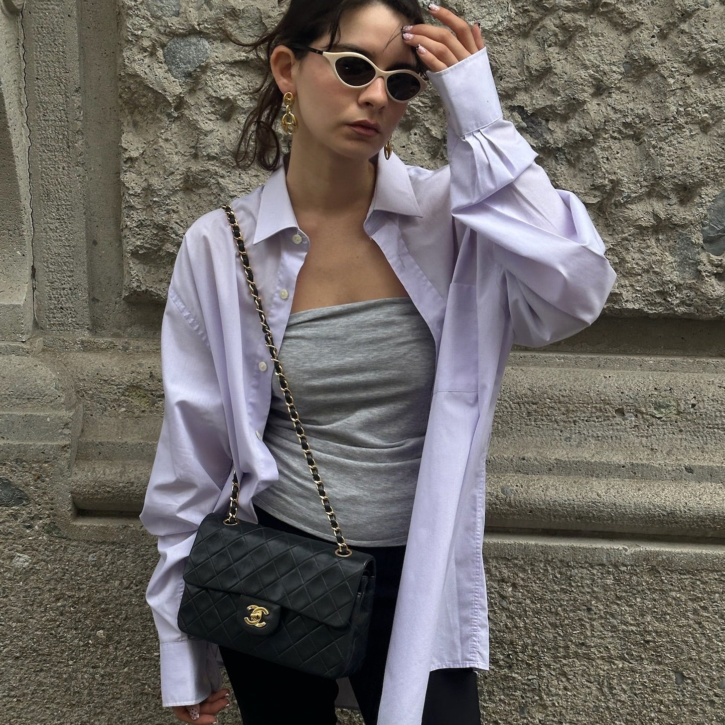 Chanel Black & White Sunglasses