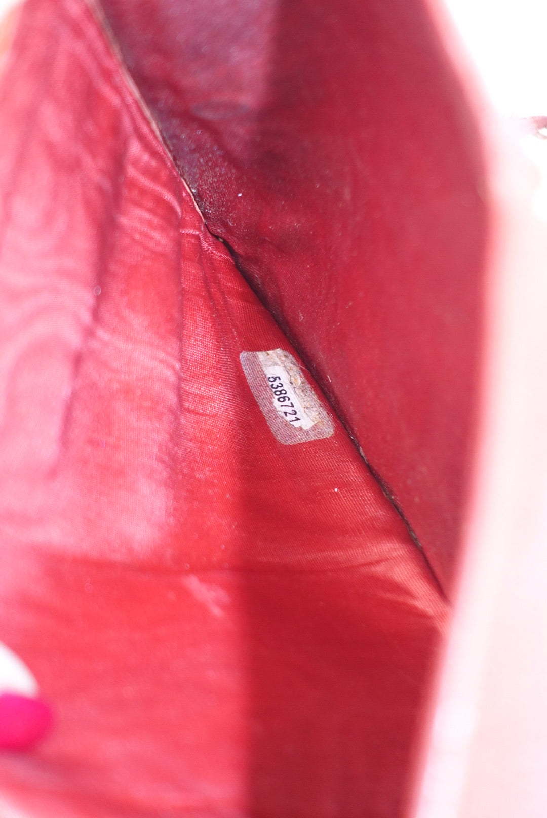 015. Re-Worked Chanel Red Bifold Vintage W.O.C