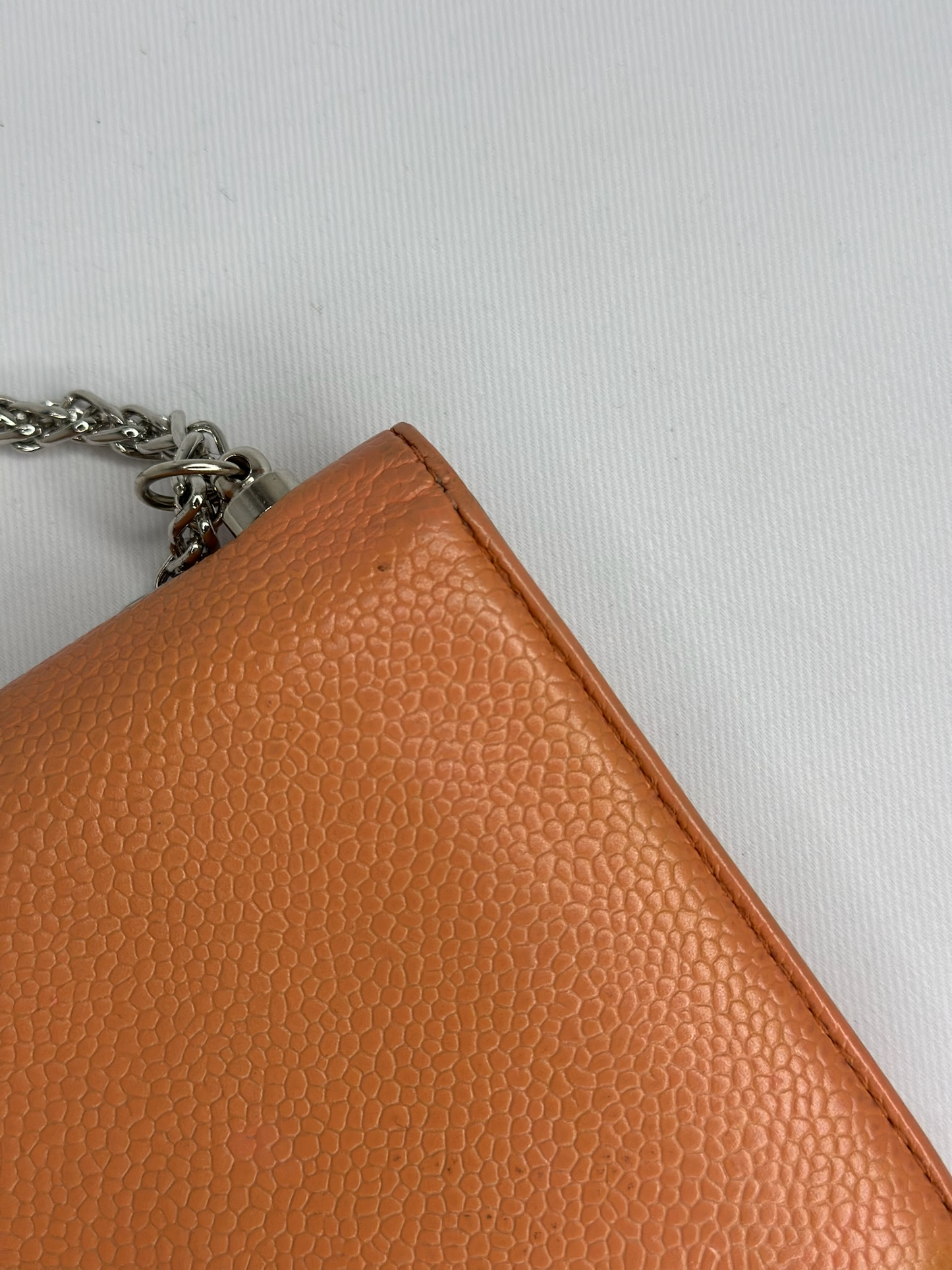 009. Re-Worked Chanel Salmon bifold W.O.C