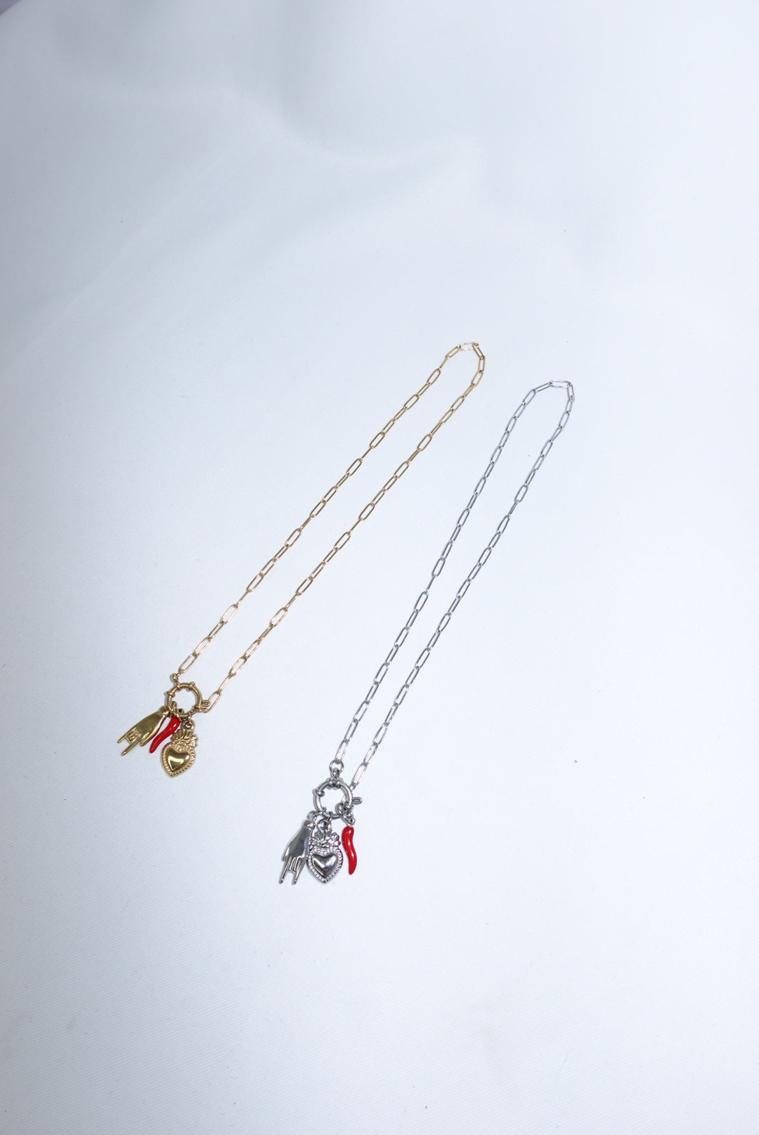 Charm Necklace in Stainless Steel