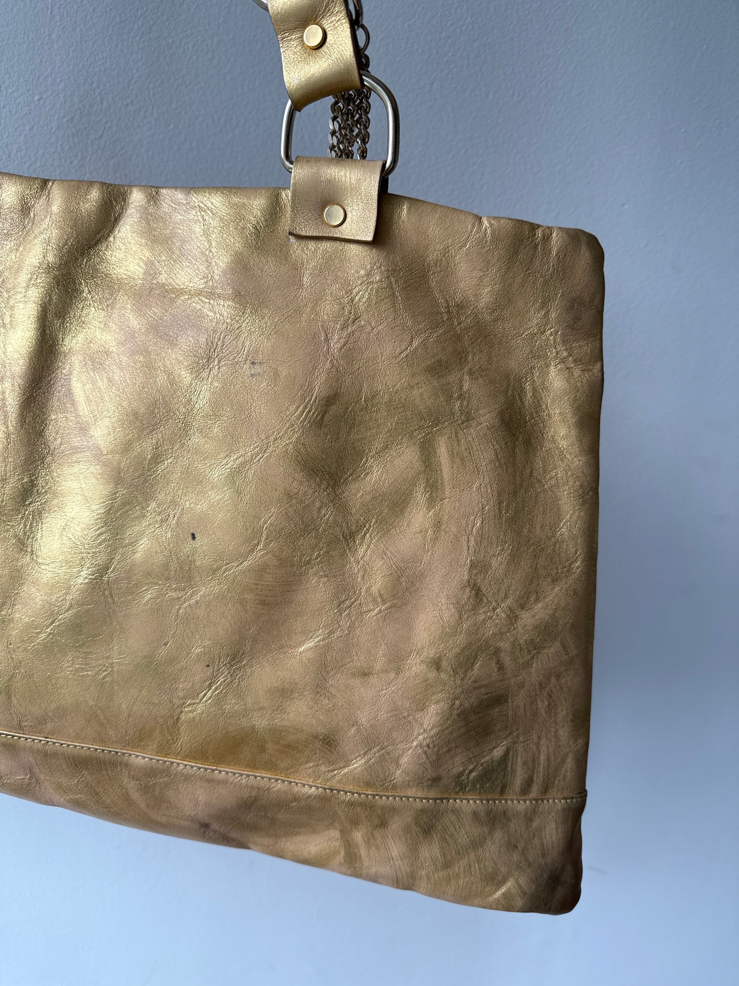 192. Dolce & Gabbana Gold Vintage Tote Bag