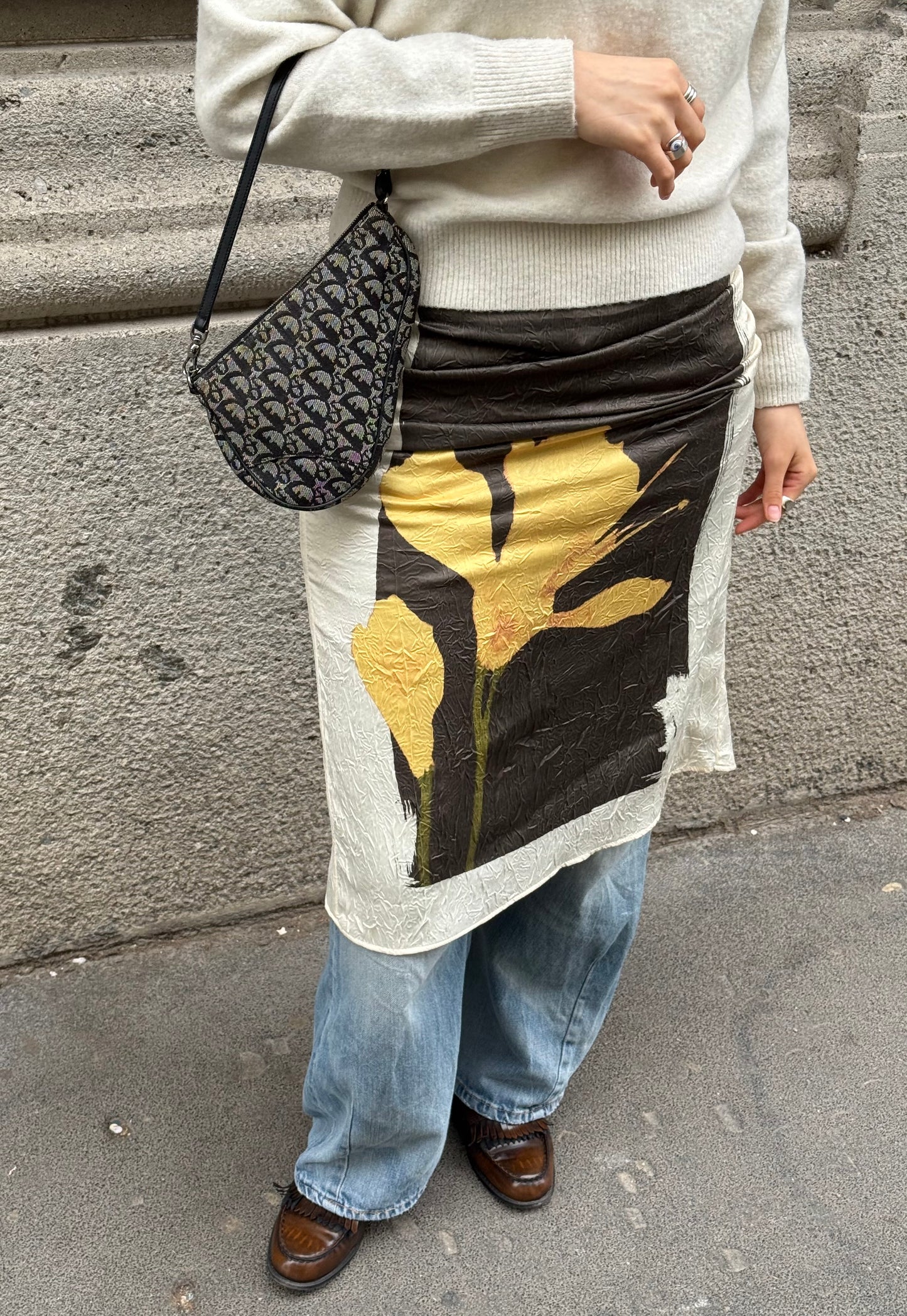 Christian Dior Mini Saddle Monogram Canvas Shoulder Bag