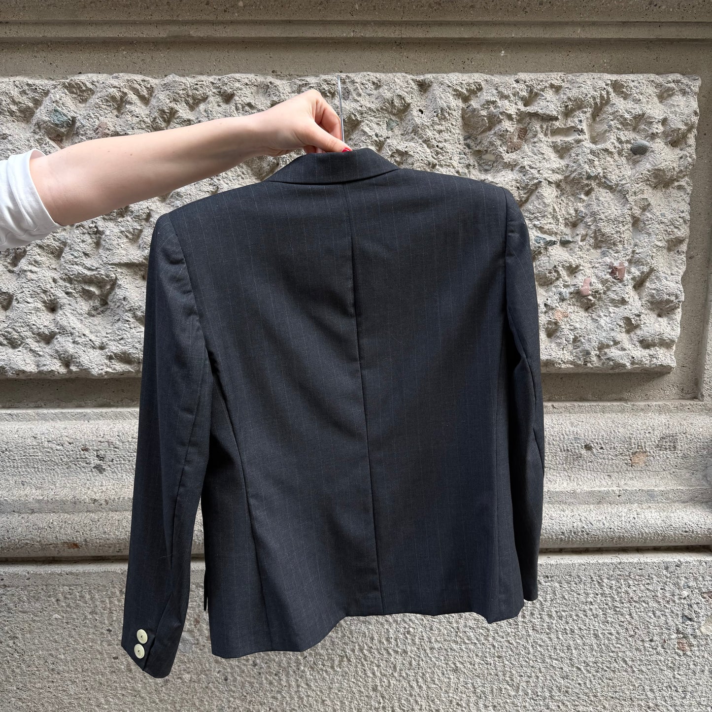 Completo pantaloni e gilet color carbone