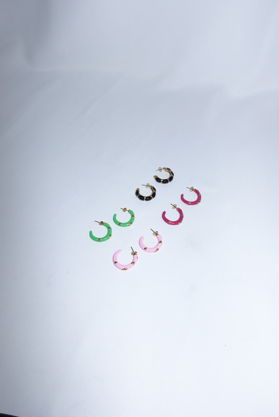 Hoop Colored Earrings in Stainless Steel