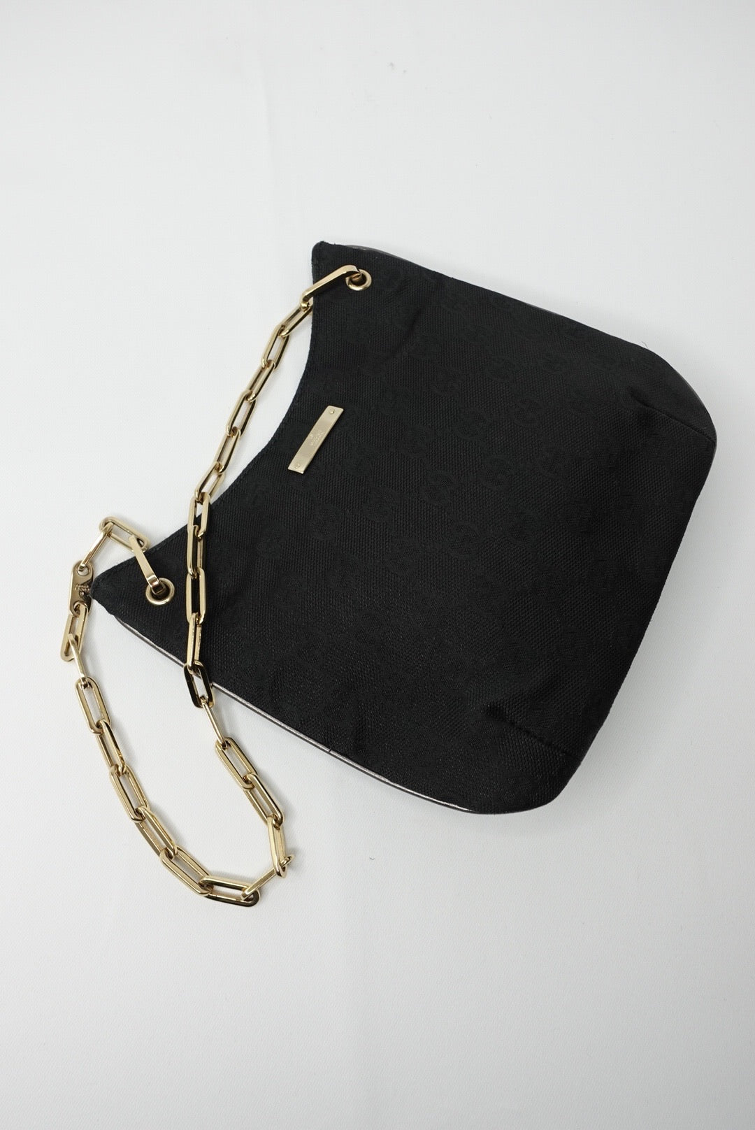 043. Gucci Black GG Canvas Mini tote Bag Tom Ford Era