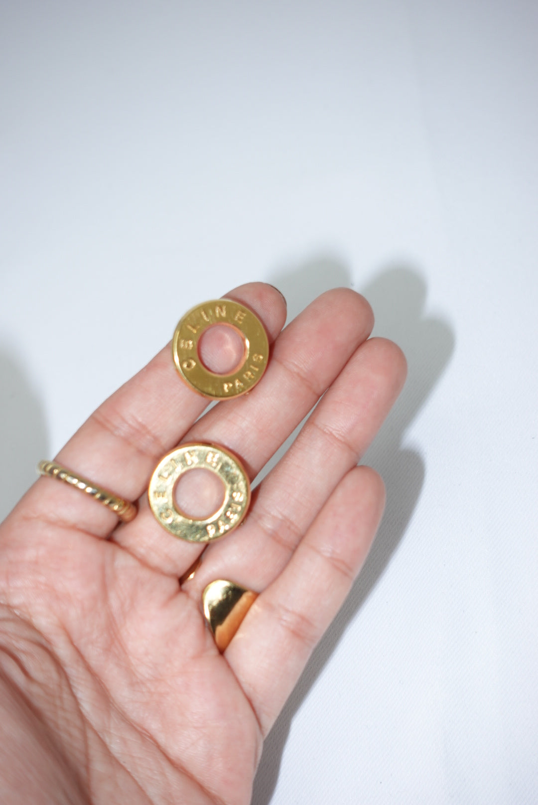 179. Celine Vintage Round Earrings