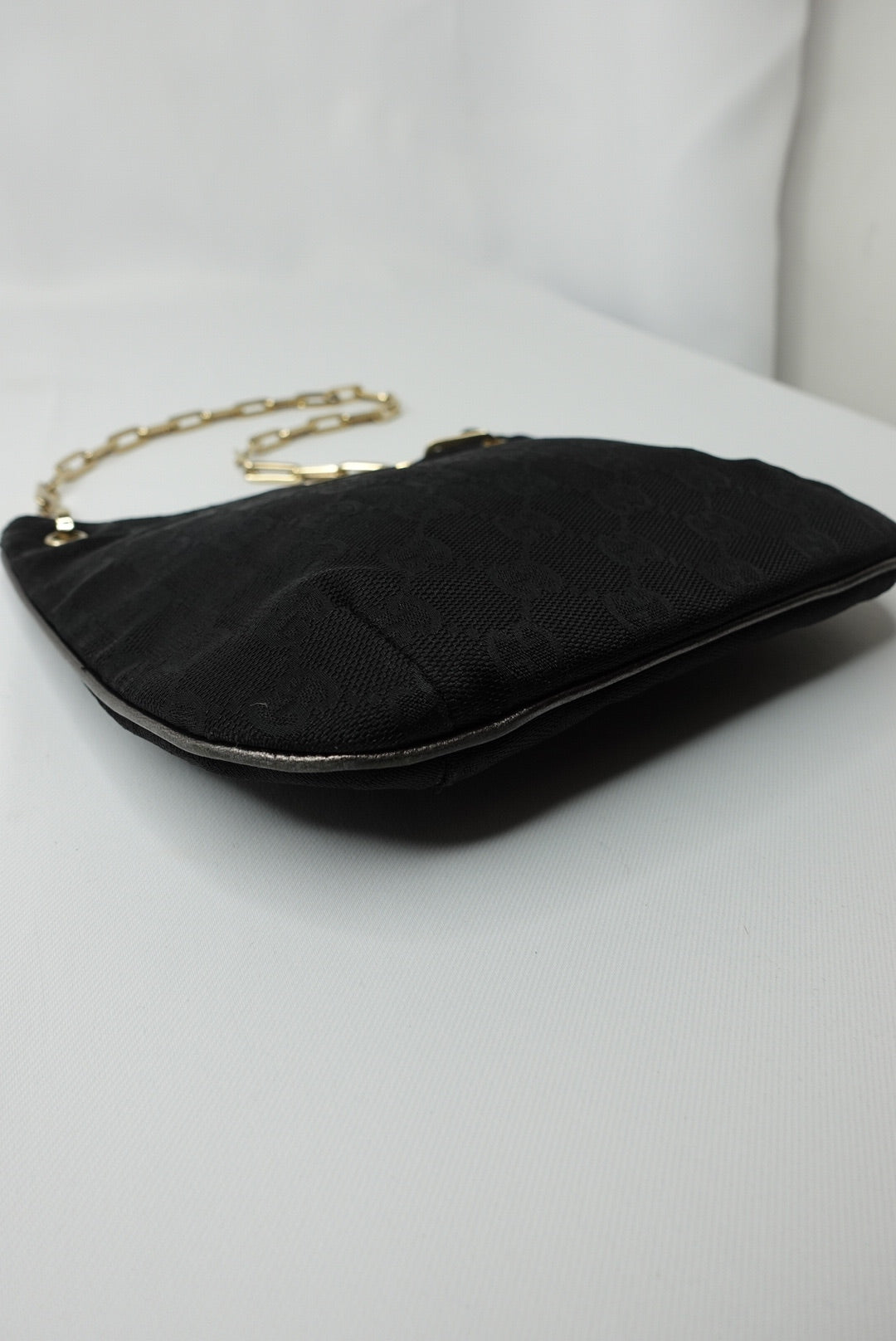 043. Gucci Black GG Canvas Mini tote Bag Tom Ford Era