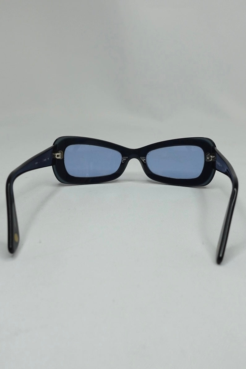 137. Chanel 2000s Gradient Blue Navy Sunglasses