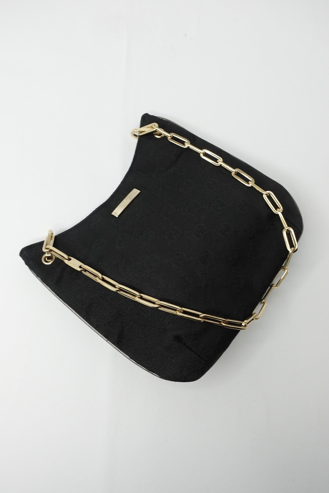 043. Gucci Black GG Canvas Mini tote Bag Tom Ford Era
