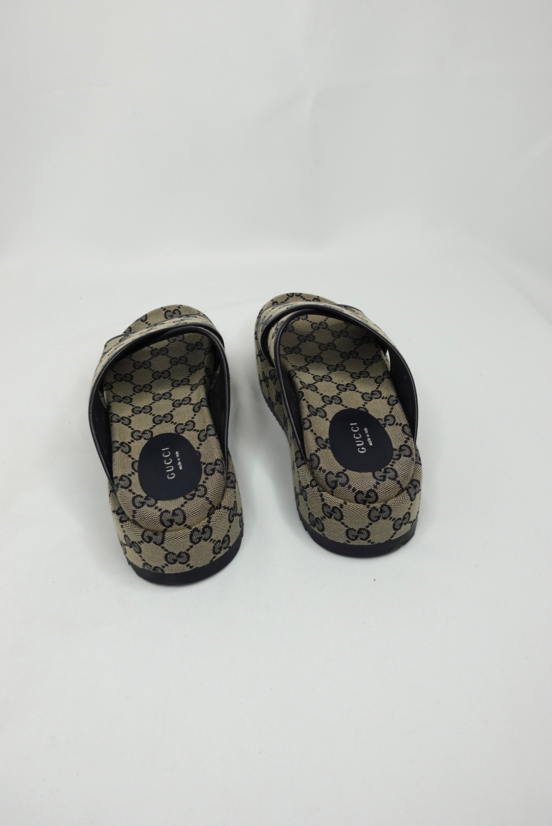 Gucci Canvas Monogram Slides