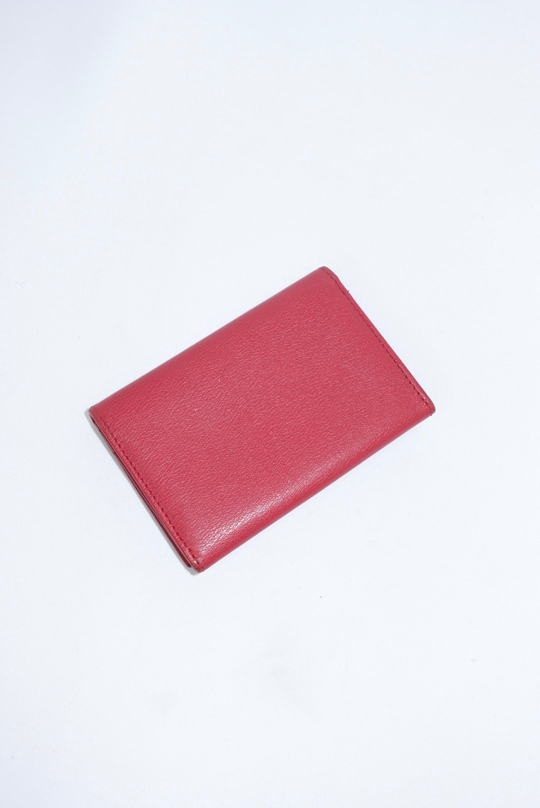 Loewe Vintage Leather Raspberry Card Holder