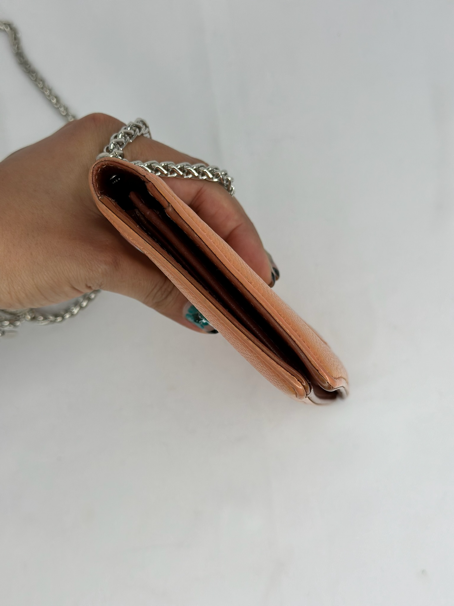 009. Re-Worked Chanel Salmon bifold W.O.C