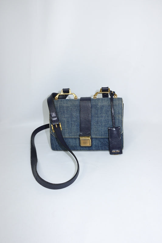 Miu Miu Denim Crossbody Bag