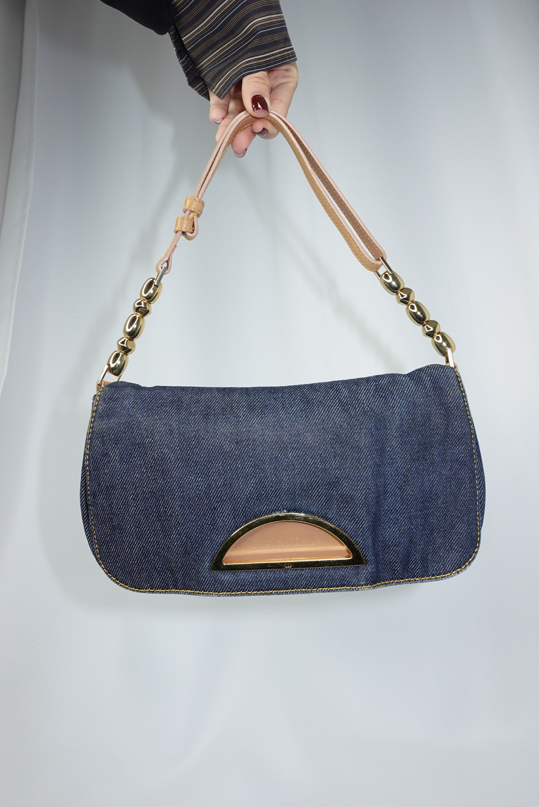 Christian Dior Malice Denim Shoulder Bag Y2K