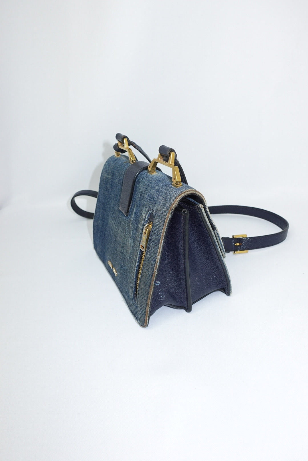 Miu Miu Denim Crossbody Bag